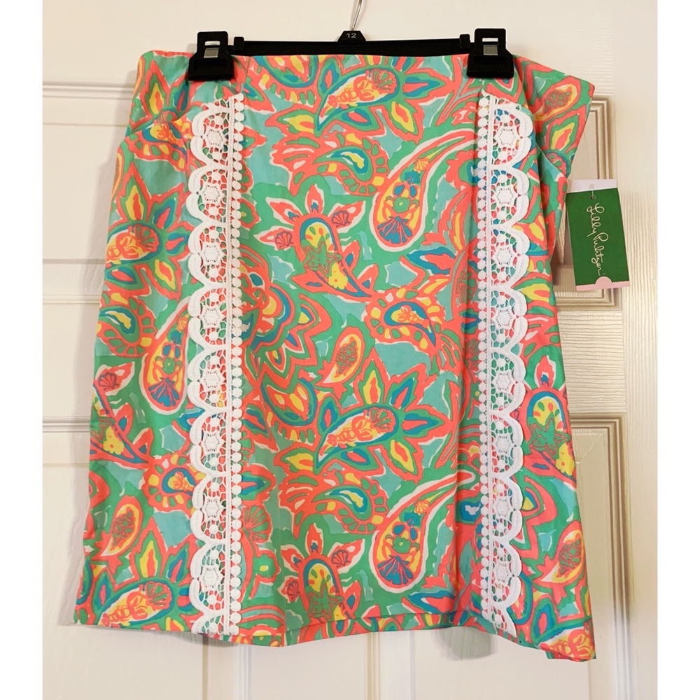 NWT Lilly Pulitzer Fluorescent Skirt Sz 12